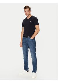 Guess T-Shirt M2YI32 J1314 Granatowy Slim Fit. Kolor: niebieski. Materiał: bawełna #5