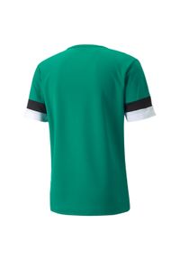 Puma - Koszulka piłkarska męska PUMA teamRISE Jersey. Kolor: zielony, czarny, wielokolorowy. Materiał: jersey. Sport: piłka nożna