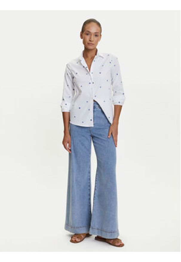 Tatuum Koszula Edna T2503.084 Biały Regular Fit. Kolor: biały. Materiał: bawełna