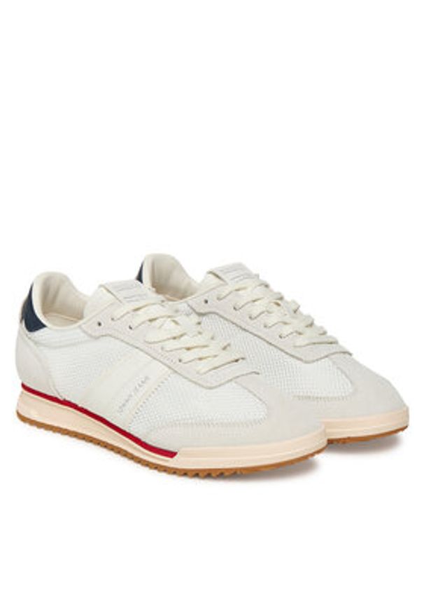 Tommy Jeans Sneakersy Tjw Low Profile Runner EN0EN02862 Écru. Materiał: materiał