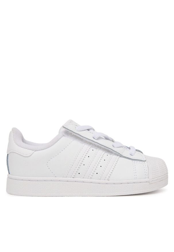 Adidas - adidas Sneakersy Superstar II Elastic Lace JH9986 Biały. Kolor: biały. Materiał: skóra. Model: Adidas Superstar