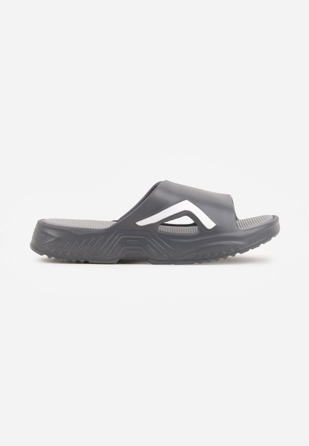 Born2be - Szare Piankowe Klapki Basenowe na Grubej Podeszwie Atexia. Okazja: do domu, na co dzień, na plażę. Kolor: szary. Materiał: dresówka. Sezon: lato. Styl: sportowy, klasyczny, wakacyjny, casual