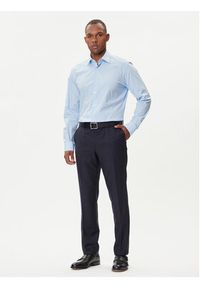 BOSS Koszula H-Joe 50545075 Błękitny Regular Fit. Kolor: niebieski. Materiał: bawełna