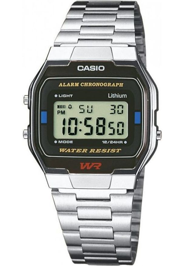 Zegarek Casio Zegarek męski Retro A163WA -1QES. Styl: retro