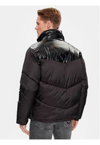 Karl Lagerfeld Jeans - KARL LAGERFELD Kurtka puchowa Klj Logo Puffer Jacket 236D1551 Czarny Regular Fit. Typ kołnierza: dekolt w karo. Kolor: czarny. Materiał: puch, syntetyk #6