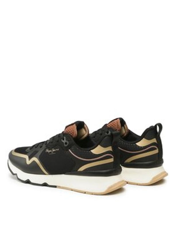 Pepe Jeans Sneakersy PLS31517 Czarny. Kolor: czarny. Materiał: skóra