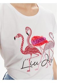 Liu Jo T-Shirt Moda M/C MA4336 J5003 Biały Regular Fit. Kolor: biały. Materiał: bawełna