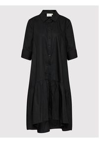 GESTUZ - Gestuz Sukienka koszulowa Avaligz 10906320 Czarny Loose Fit. Kolor: czarny. Materiał: bawełna. Typ sukienki: koszulowe #3