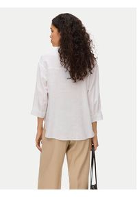 Vero Moda Bluzka Linn 10310759 Biały Loose Fit. Kolor: biały. Materiał: len, wiskoza #6