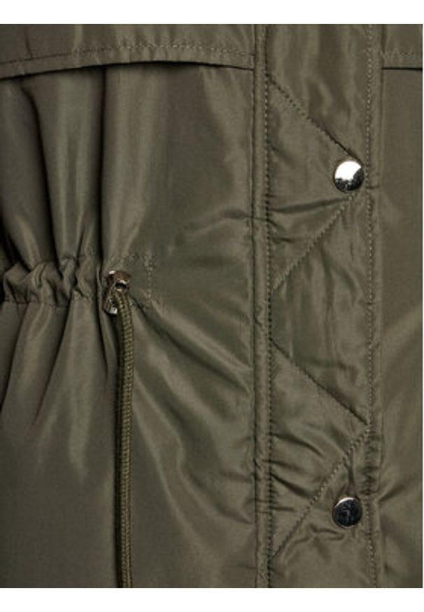 Brave Soul Kurtka przejściowa LJK-CAIRO Khaki Regular Fit. Kolor: brązowy. Materiał: wiskoza