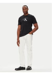 Calvin Klein Jeans T-Shirt Center Monogram LV04RC857G Czarny Regular Fit. Kolor: czarny. Materiał: bawełna #4