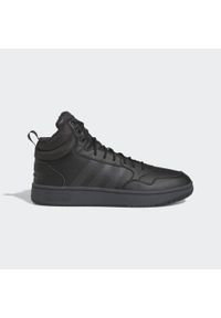 Buty lifestyle męskie Adidas Hoops 3.0 MID WTR GW6421. Okazja: na co dzień. Wysokość cholewki: za kostkę. Kolor: szary, wielokolorowy, czarny, biały