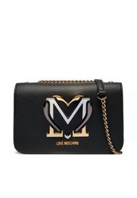 Love Moschino - LOVE MOSCHINO Torebka JC4330PP0LKN0000 Czarny. Kolor: czarny. Materiał: skórzane