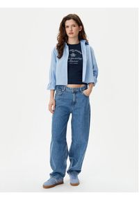 Tommy Jeans T-Shirt Nyc Ringer DW0DW20323 Granatowy Slim Fit. Kolor: niebieski. Materiał: bawełna #3