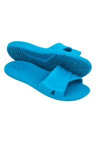NABAIJI - Klapki basenowe damskie Nabaiji Slap 100 Basic. Kolor: niebieski
