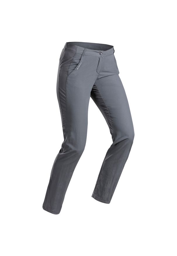 quechua - Spodnie turystyczne damskie Quechua MH100. Materiał: poliester, poliamid, materiał, elastan