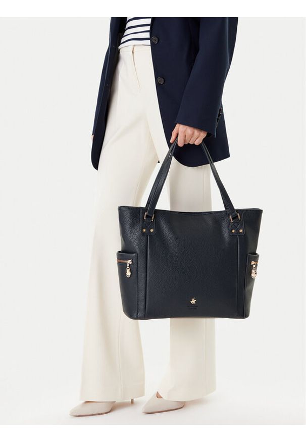 Beverly Hills Polo Club Torebka CEO-BHPC-C-005-08 Granatowy. Kolor: niebieski