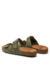 Jack & Jones Klapki Louis 12231428 Khaki. Kolor: brązowy. Materiał: skóra #2