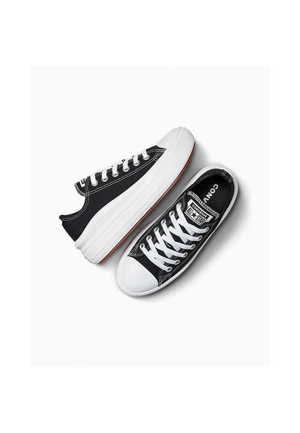 Trampki Converse Chuck Taylor All Star Move Low Top, Kobiety. Kolor: czarny. Materiał: materiał