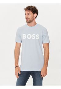 BOSS - Boss T-Shirt Thinking 1 50481923 Niebieski Regular Fit. Kolor: niebieski. Materiał: bawełna #1