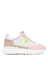 Guess Sneakersy FLTKOR ELE12 Różowy. Kolor: różowy. Materiał: materiał