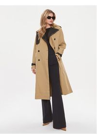 BOSS - Boss Trencz Caduca 50505713 Beżowy Regular Fit. Kolor: beżowy. Materiał: syntetyk #3