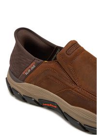 skechers - Skechers Półbuty 204810 CDB Brązowy. Kolor: brązowy. Materiał: skóra