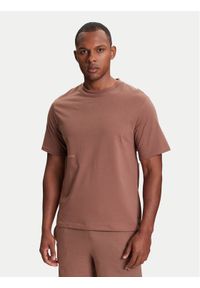 United Colors of Benetton - United Colors Of Benetton T-Shirt 30964M01W Beżowy Regular Fit. Kolor: beżowy. Materiał: bawełna