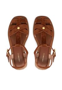 Coccinelle Sandały Sunup E4 QKG 18 01 01 Brązowy. Kolor: brązowy. Materiał: skóra, zamsz #5