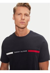 TOMMY HILFIGER - Tommy Hilfiger T-Shirt MW0MW36498 Granatowy Regular Fit. Kolor: niebieski. Materiał: bawełna #4