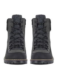 Rieker Trzewiki Y9101-45 Szary. Kolor: szary. Materiał: materiał #3