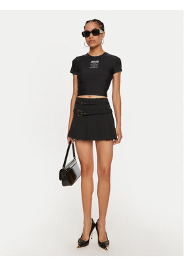 Versace Jeans Couture Spódnica mini 77HAE814 Czarny Regular Fit. Kolor: czarny. Materiał: syntetyk