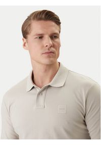 BOSS Polo Passerby 50507704 Beżowy Regular Fit. Typ kołnierza: polo. Kolor: beżowy. Materiał: bawełna #5