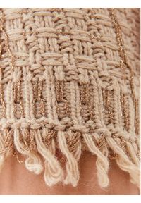 TwinSet - TWINSET Spódnica mini 232TP3631 Beżowy Slim Fit. Kolor: beżowy. Materiał: bawełna #5