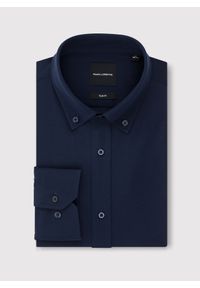 Pako Lorente - PAKO LORENTE – Granatowa koszula z bawełną. Kolor: niebieski. Materiał: bawełna. Długość rękawa: długi rękaw. Długość: długie #10