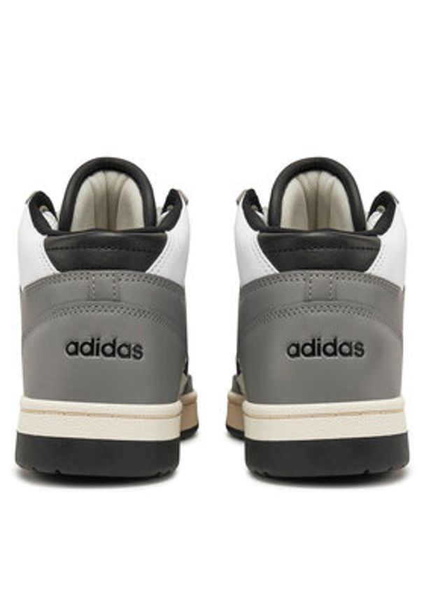 Adidas - adidas Buty do koszykówki Rapid Court Mid JR0191 Szary. Kolor: szary. Materiał: skóra. Sport: koszykówka