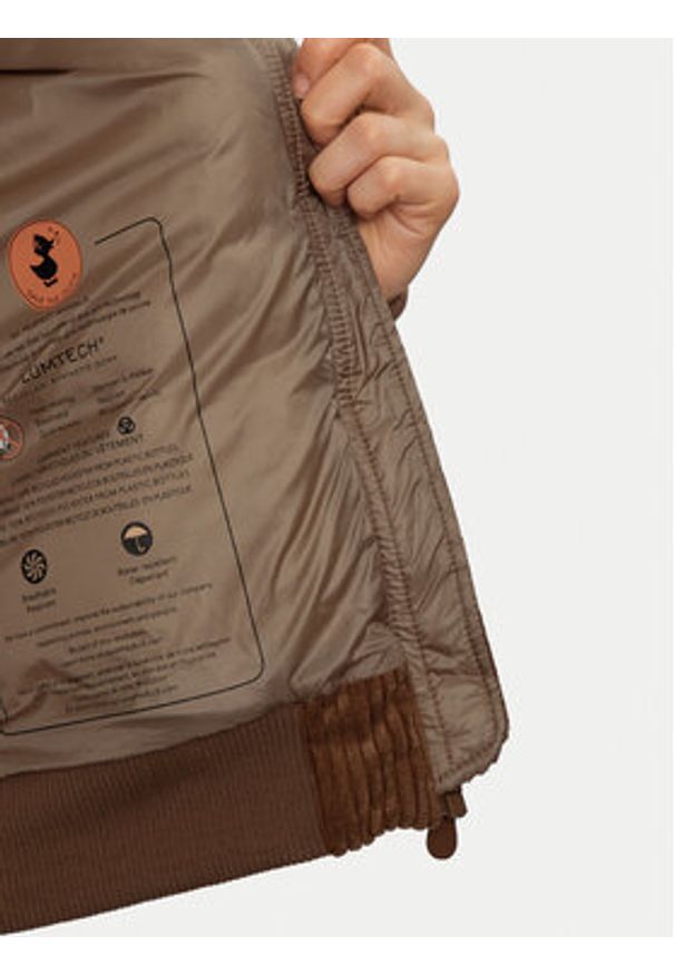 Save The Duck Kurtka bomber D32011W VELY19 Brązowy Regular Fit. Kolor: brązowy. Materiał: syntetyk