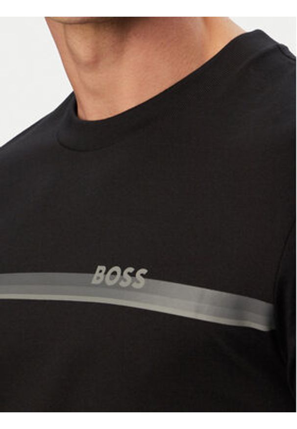 BOSS T-Shirt Authentic 50561470 Czarny Regular Fit. Kolor: czarny. Materiał: bawełna