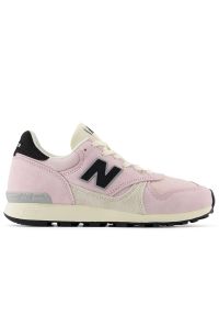 Buty New Balance U475PD - różowe. Okazja: na co dzień. Kolor: różowy. Materiał: zamsz, materiał. Szerokość cholewki: normalna