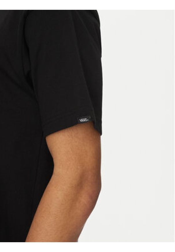 Vans T-Shirt Left Chest II VN000P1P Czarny Loose Fit. Kolor: czarny. Materiał: bawełna