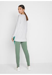 Bluza dresowa + legginsy z przyjaznej dla środowiska wiskozy (2 części) bonprix dymny zielony - dymny szmaragdowy. Kolor: zielony. Materiał: dresówka, wiskoza #2