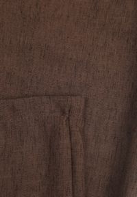 Born2be - Brązowe Spodnie Casual Szerokie ze Sznurkiem i Gumką w Pasie Caeena. Okazja: na co dzień. Kolekcja: plus size. Kolor: brązowy. Długość: długie. Styl: casual #4