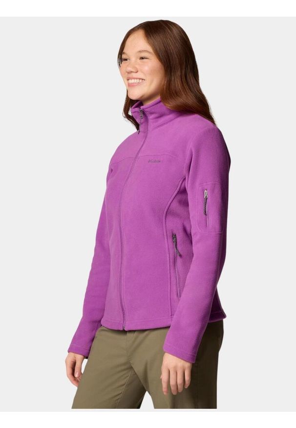 columbia - Sweter damski Columbia Fast Trek II. Kolor: fioletowy. Materiał: polar, materiał