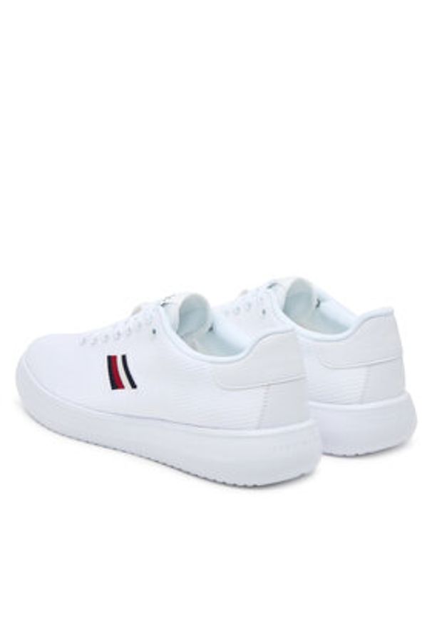 TOMMY HILFIGER - Tommy Hilfiger Sneakersy Modern Lightcup FM0FM05528 Biały. Kolor: biały. Materiał: materiał