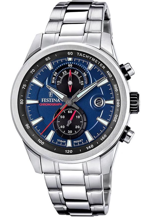 Zegarek męski Festina F20694-5 srebrny. Kolor: srebrny