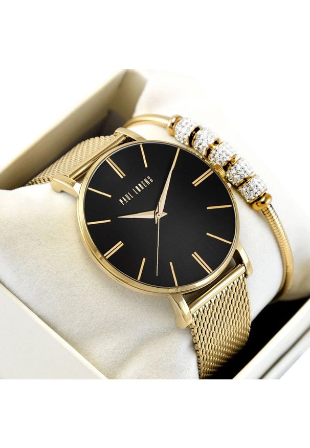 Zestaw damski zegarek Paul Lorens JULIE 10401B-1D1 + bransoletka