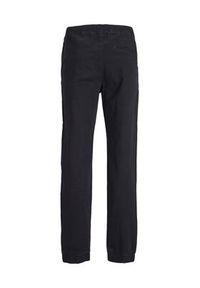Jack&Jones Junior Spodnie dresowe 12236801 Czarny Comfort Fit. Kolor: czarny. Materiał: bawełna, dresówka #2