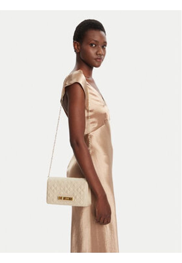 Love Moschino - LOVE MOSCHINO Torebka JC4079PP1NLA0110 Écru. Materiał: skórzane