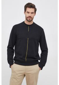 Armani Exchange Bluza bawełniana męska kolor czarny z nadrukiem. Okazja: na co dzień. Kolor: czarny. Materiał: bawełna. Wzór: nadruk. Styl: casual #1