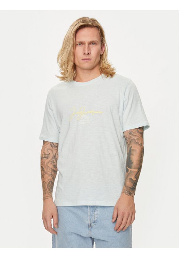 Jack & Jones - Jack&Jones T-Shirt Joraruba 12255452 Niebieski Standard Fit. Kolor: niebieski. Materiał: bawełna